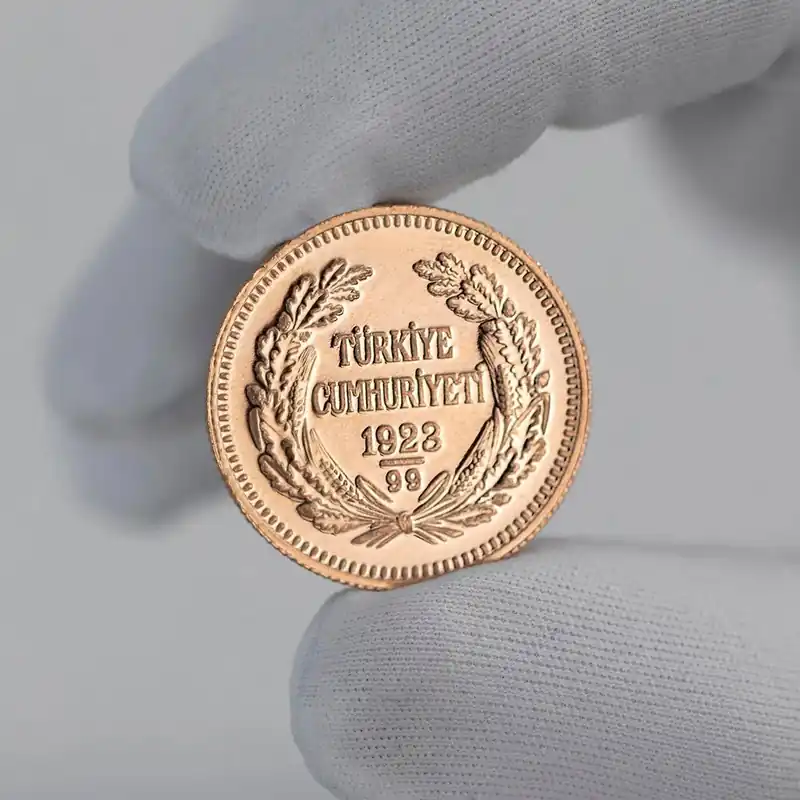 Billig Ata Lira 1/4 Quarter Viertel 99. Jahresprägung 2022