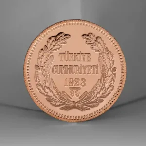 Hochwertig Ata Lira 2,5 99. Jahresprägung 2022