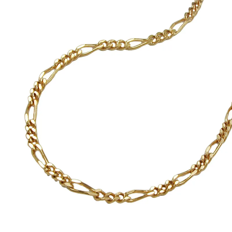 1,4mm Figarokette Halskette Collier aus 14Kt 585 Gold Gelbgold 50cm Jetzt Zugreifen