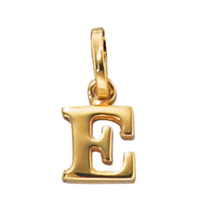 Versand Am Gleichen Tag Buchstabe E Ketten Anhänger 5,4x7,8mm 333 Gelbgold Einhänger Unisex