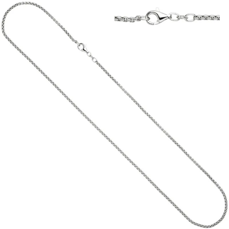 Wochenendangebot 2,5mm Venezianerkette Silberkette Kette Collier, 925 Silber, oval, 50cm