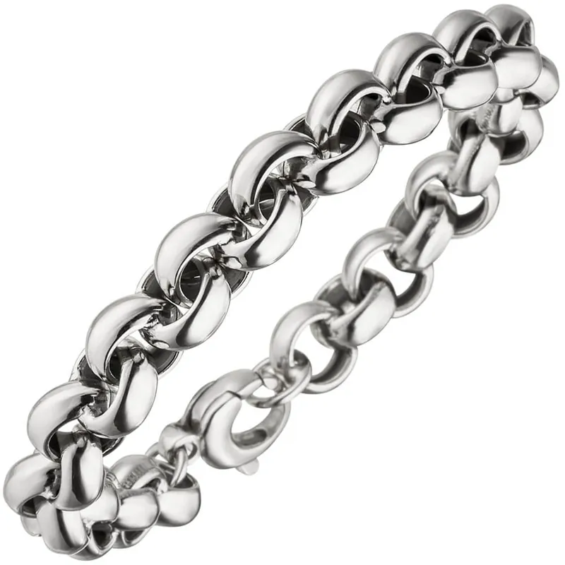 10,1mm Armband Armkette Erbsarmband aus 925 Silber 21cm Unisex Mengenrabatt