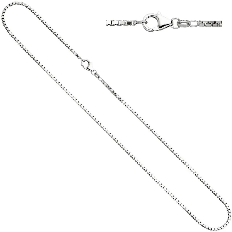 1,2mm Venezianerkette Kette Collier aus echtem 925 Silber 50cm Versand Am Gleichen Tag