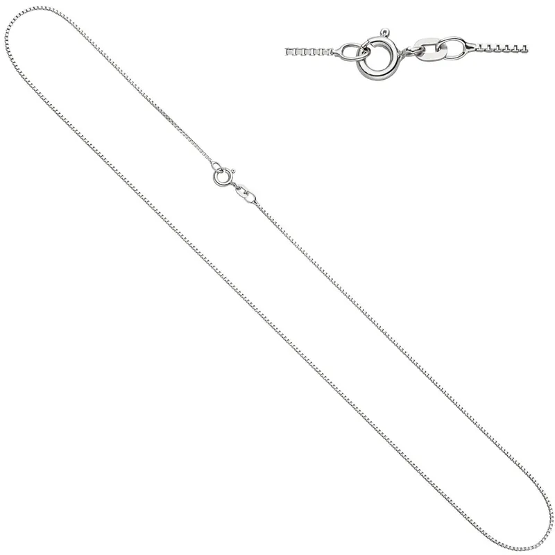 Wochenendangebot 0,9mm Venezianerkette Kette Halskette Collier 333 Gold Weißgold 42cm