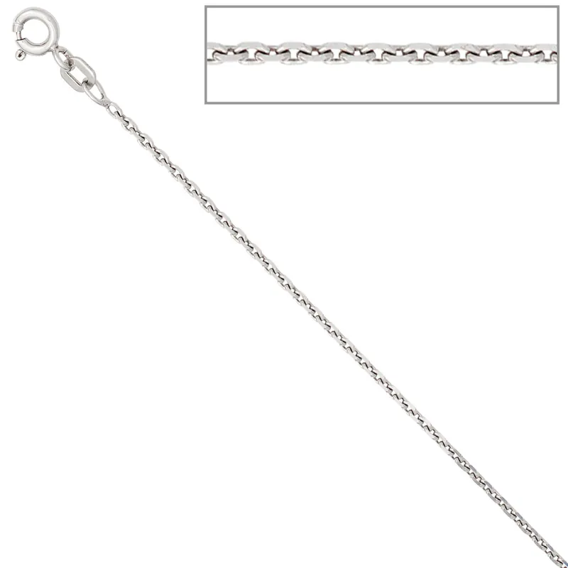 1,5mm Ankerkette Kette Collier Halskette 925 Silber glänzend Damen 42cm Expressversand