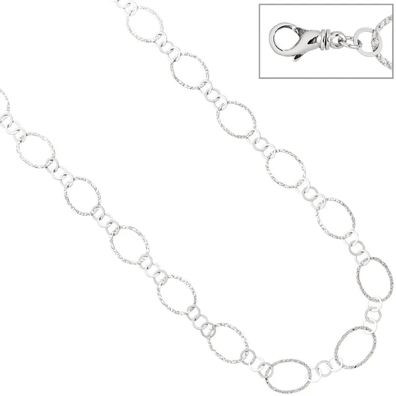 Versand Am Gleichen Tag 20,3mm Collier Halskette Kette Halsschmuck aus echtem 925 Silber, 80cm