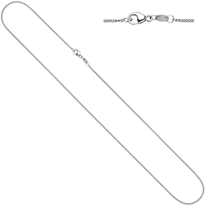 1,2mm Kette Rundpanzerkette aus 950 Platin Halsschmuck, 42cm Knallerangebot