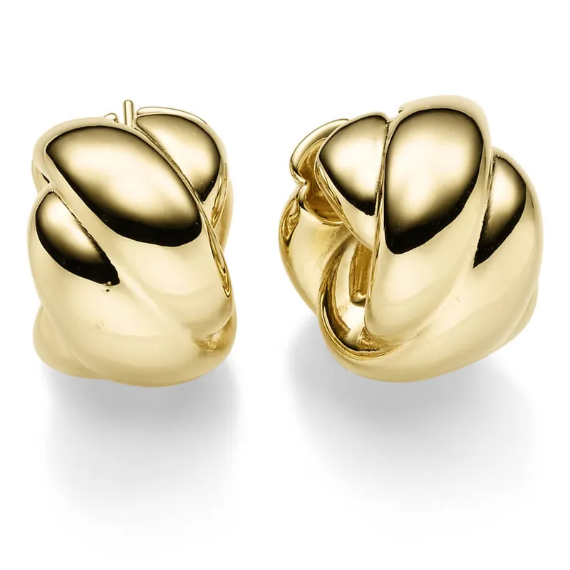 Zertifiziert Paar Creolen 22,5x16,5mm aus 585 Gold Gelbgold Ohrringe Ohrschmuck glänzend