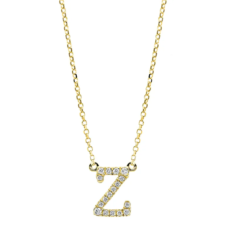 Versand Am Gleichen Tag Collier aus 750 Gold Gelbgold 17 Brillanten 0,08ct TW-SI L:43,2cm