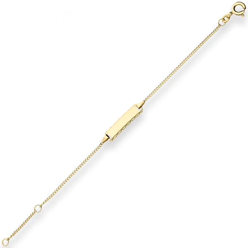 1,4mm Id-Armband Panzerkette Goldarmband Armschmuck aus 333 Gold Gelbgold 16cm Solange Der Vorrat Reicht