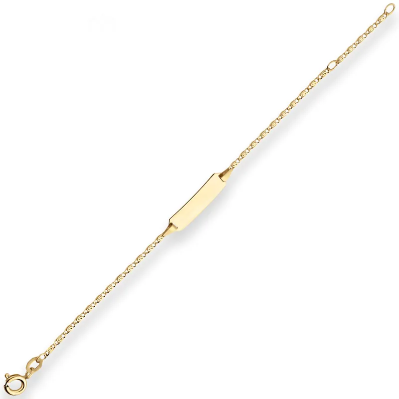 1,7mm Id-Armband S-Panzerkette Armschmuck aus 333 Gold Gelbgold 14cm Nur Heute