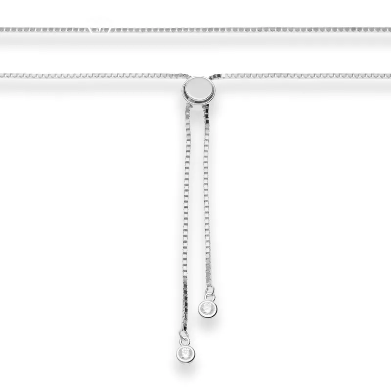 1,2mm Veneziakette Silberkette Collier Halskette aus 925 Silber 70cm Zirkonia Angebot