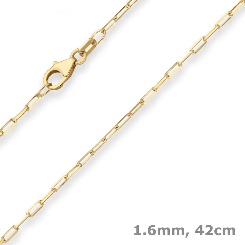1,6mm Ankerkette weit Goldkette Collier Halskette aus 585 Gold Gelbgold 42cm Jetzt Zugreifen