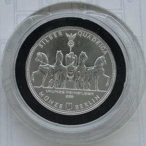 Kostenloser Rückversand 1/4 Unze Silber Quadriga 2014 Deutschland