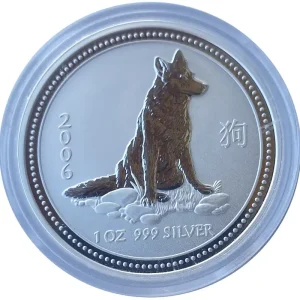 Großhandel Australien 1 Oz Silber Lunar I Serie Hund 2006