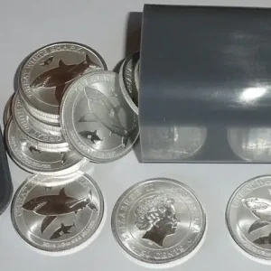 Kostenfreie Lieferung Australien 1/2 Oz Silber Weißer Hai / White Shark 2014