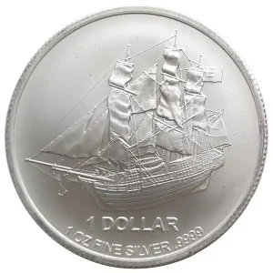 Nur Heute 1 Oz Silber Cook Inseln Bounty 2016 Stempelglanz - Anlagemünze