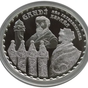 Spanien 50 Euro 5 Oz Silber Antonio Gaudi Sagrada Familia 2002 Saisonangebot