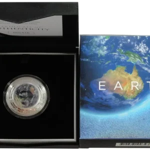 Heißes Angebot Australien 5 Dollars 1 Oz Silber Erde Farbe 2018 PP im Etui