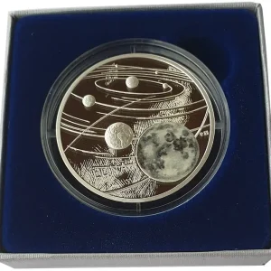 1 Oz Silber Mond Niue - Solar System 2019 Polierte Platte im Etui Schnäppchen