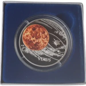 1 Oz Silber Venus Niue - Solar System 2020 Polierte Platte im Etui Finale Aktion