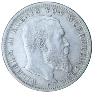 Jetzt Kaufen Deutsches Kaiserreich 3 Mark Silber Wilhelm II König von Württemberg 1910 F
