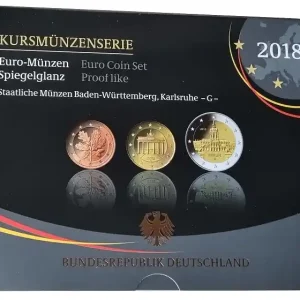 Top-Preis BRD: 5,88 Euro Kursmünzensatz 2018 G Spiegelglanz - Original Blisterverpackung