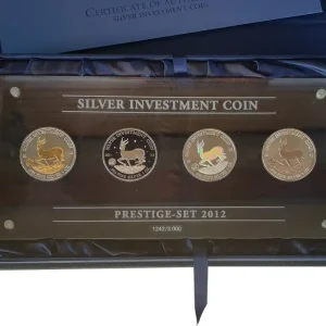 Top-Angebot Gabun 4 x 1 Oz Silber Springbock Prestige Set 2012