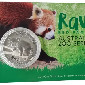 Australien 1 Oz Silber Ravi - Red Panda 2018 im Blister. Australia Zoo Serie Top-Angebot