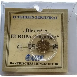 Goldprägung Goldmedaille *Die ersten EUROPA-Prägungen* Münzkapsel mit Zertifikat Knallerangebot
