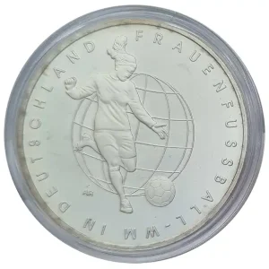 Bestpreis BRD: 10 Euro Gedenkmünze 2011 - Fifa Frauenfussball WM Deutschland in Münzkapsel