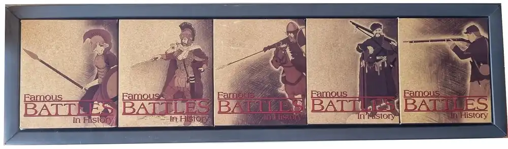 Tuvalu 5 x 1 Oz Silber Battles of Historie Serie Thermopylae Cannae Haistings Balaklava Gettysburg Hochwertig