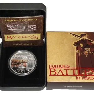 Sonderaktion Tuvalu 1 Oz Silber Battle of Balaklava 2009 Polierte Platte