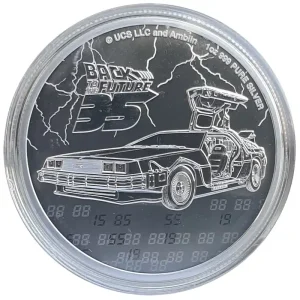 Zertifiziert Niue 1 Oz Silber Zurück in die Zukunft (Back to the Future) 2020 Anlagemünze