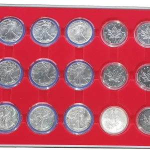 15 x 1 Oz Silber - Anlagemünzen Silber Eagle & Maple Leaf verschiedene Jahrgänge Geprüft