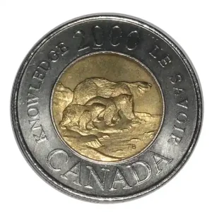 Letzte Chance Kanada 2 Dollars 2000 Eisbärfamilie Münze