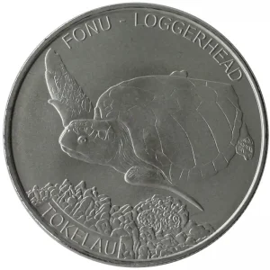 1 Oz Silber Karettschildkröte - Loggerhead Turtle 2019 Tokelau Echt
