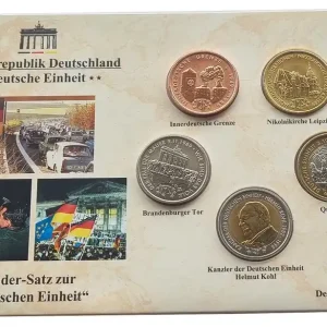 Sonder-Satz zur Deutschen Einheit - 5 Medaillen im Blister Zertifiziert