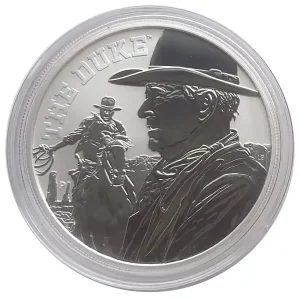 1 Oz Silber John Wayne *THE DUKE* 2020 Stempelglanz - Bullionmünze Tuvalu Schnäppchen