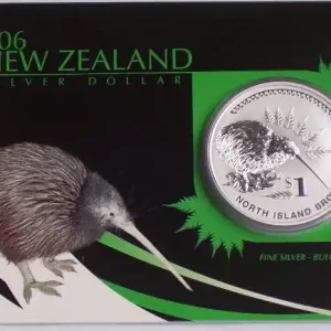 Neuseeland 1 Oz Silber Kiwi 2006 St Blister Finale Aktion