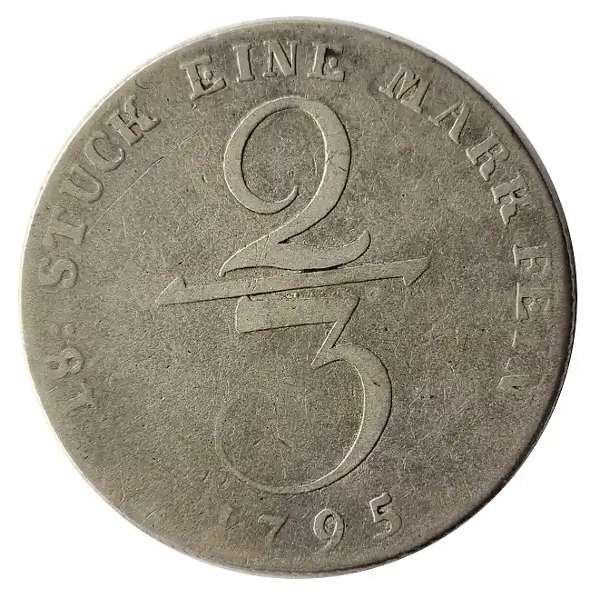 Großherzogtum Mecklenburg - Schwerin 2/3 Taler Silber 1795 Jetzt Kaufen