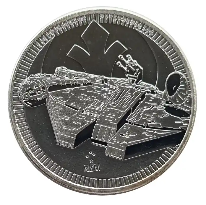 Niue 1 Oz Silber Star Wars Millenium Falcon 2021 Limited Edition