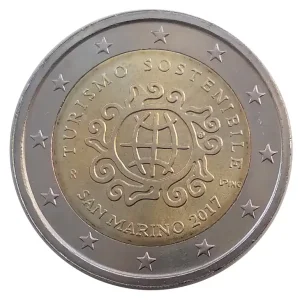 San Marino 2 Euro Gedenkmünze Internationales Jahr des nachhaltigen Tourismus 2017 in Münzkapsel Jetzt Kaufen