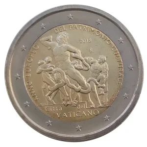 Vatikan 2 Euro Gedenkmünze Europäisches Jahr des Kulturerbes 2018 in Münzkapsel Top-Angebot