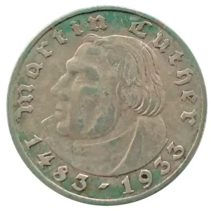 Deutsches Reich 2 Reichsmark Silber Martin Luther 1933 A Gleich Bestellen