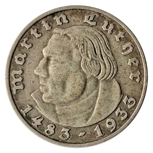 Markenware Sonderangebot! Deutsches Reich 2 Reichsmark Silber Martin Luther 1933 A