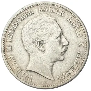Deutsches Kaiserreich 5 Mark Silber Kaiser Wilhelm II 1902 A Nur Heute