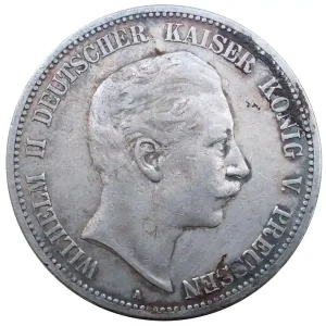 Deutsches Kaiserreich 5 Mark Silber Kaiser Wilhelm II 1892 A Top-Angebot