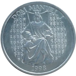 Neue Ware Portugal 1000 Escudos Silbermünze Dom Manuel I 1998