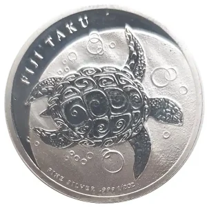 Fiji 1/2 Oz Silber Taku Hawksbill Turtle - Schildkröte 2012 Super-Preis